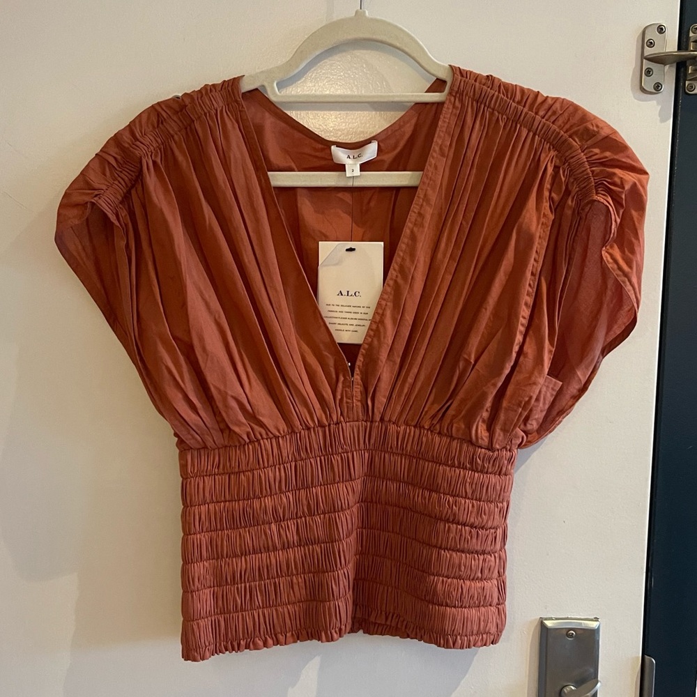 NWT: A.L.C. Luna Top in Rust